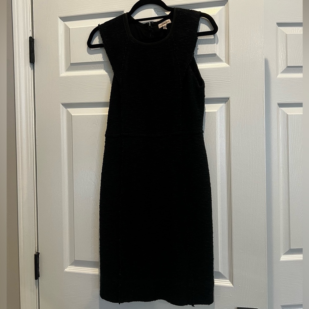 Rebecca Taylor Black Sleeveless Sheath Dress